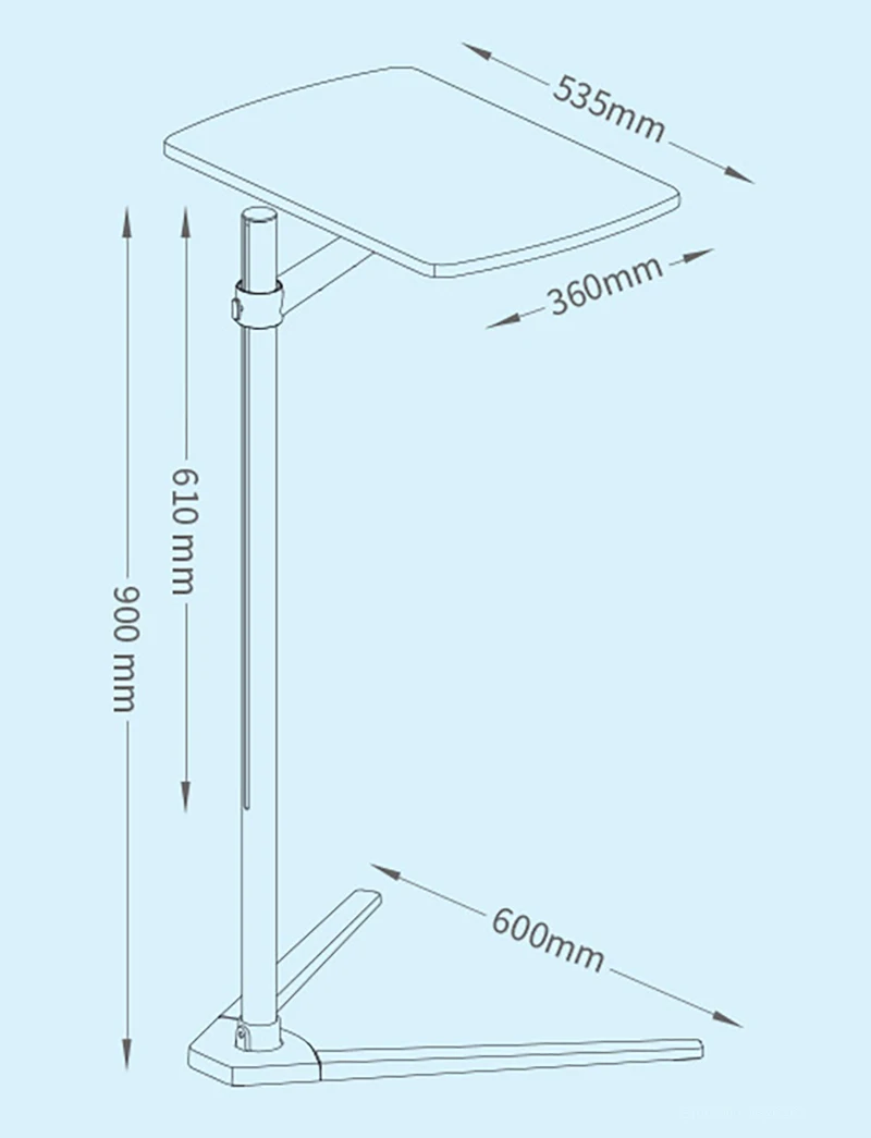 Height Adjustable 7-20 Inch Al - Tablet Lap Desk review and price