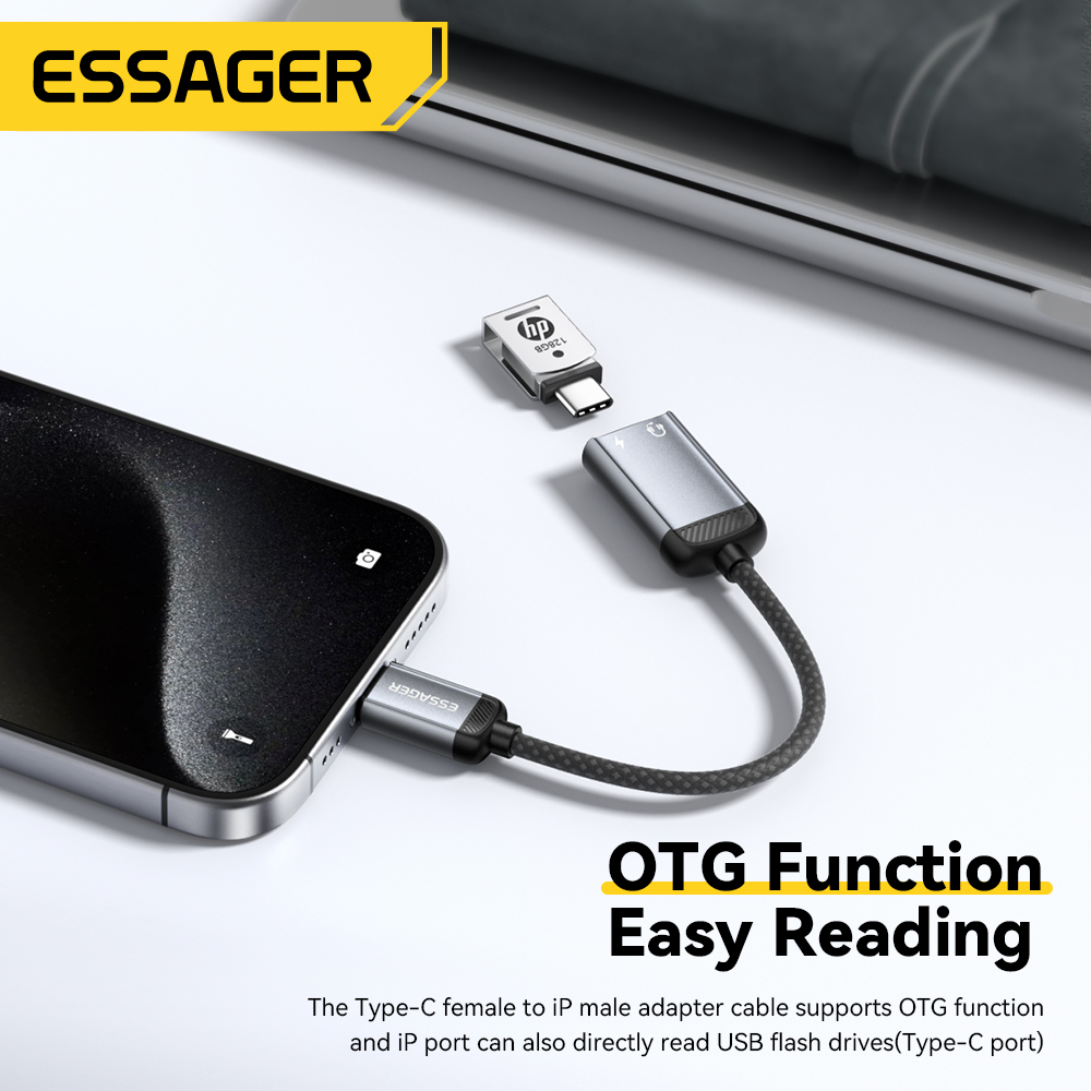 Essager Type-C Audio Adapter C - Wired Earphone Lightning review and price