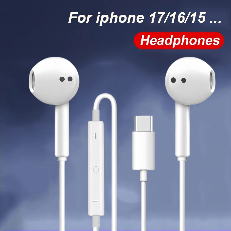 For Apple iPhone 15 14 13 Pro  - Wired Earphone Lightning review and price