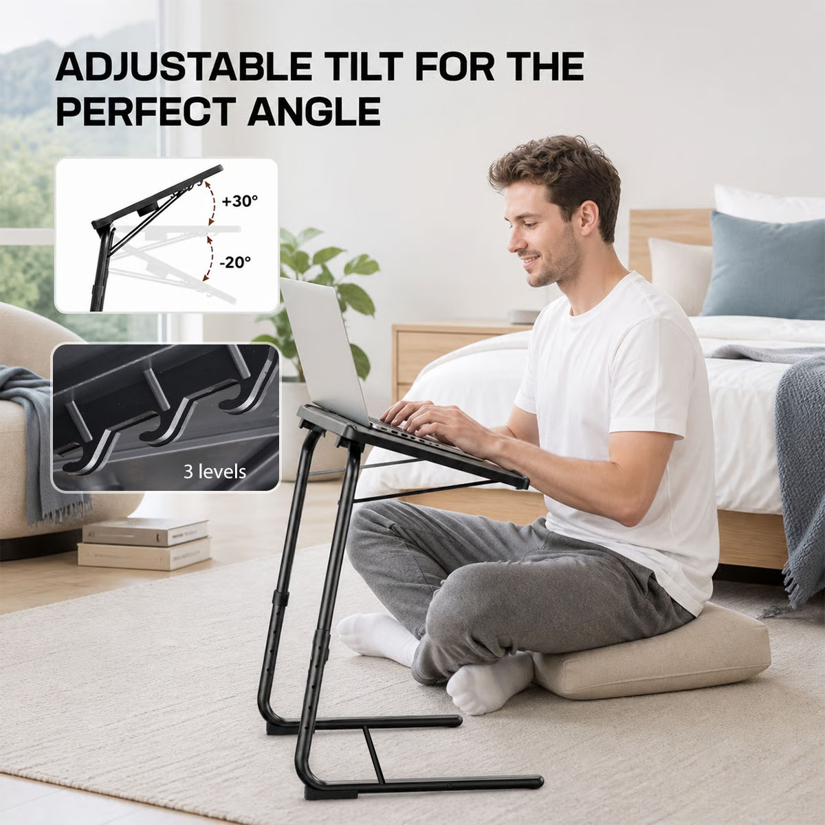 Adjustable Laptop Bed Table 6‑ - Tablet Lap Desk review and price