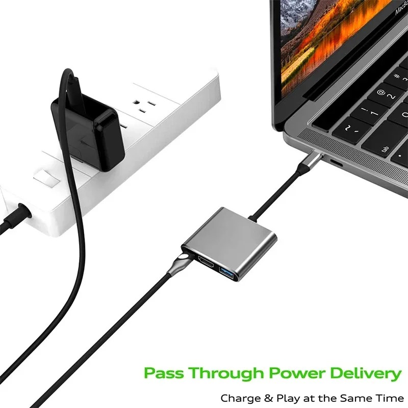 USB C HUB 3in1 Type C 3.0 to H - Usb Hub Type C review and price