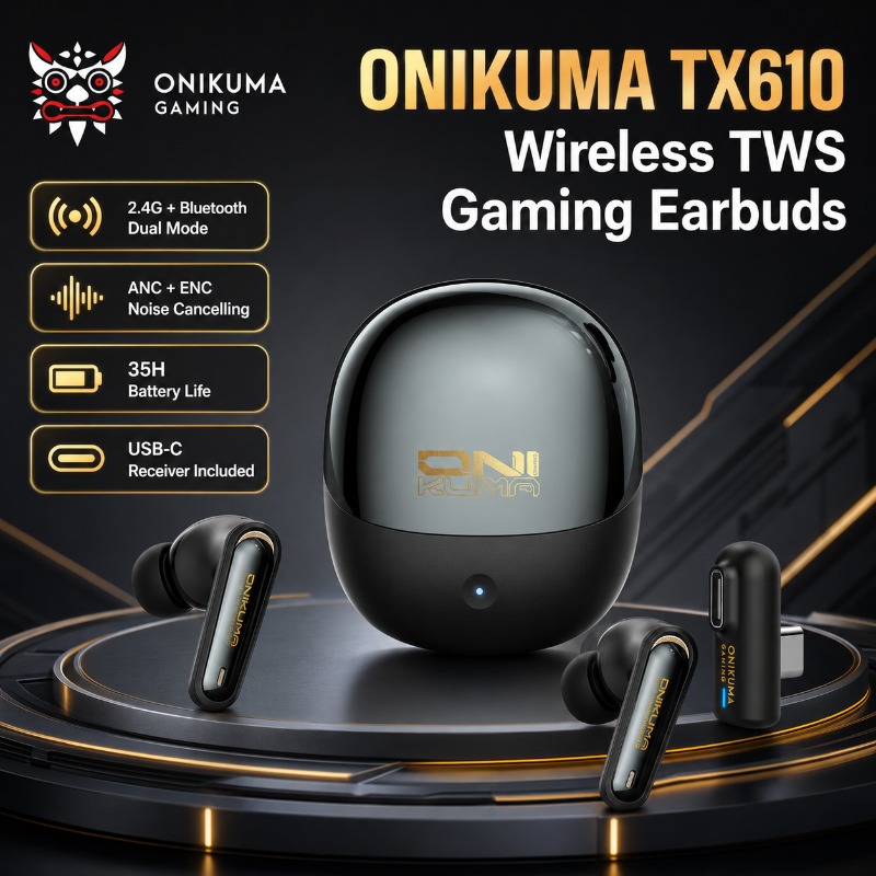 ONIKUMA TX610 Wireless Gaming  - Wired Earphone Lightning review and price