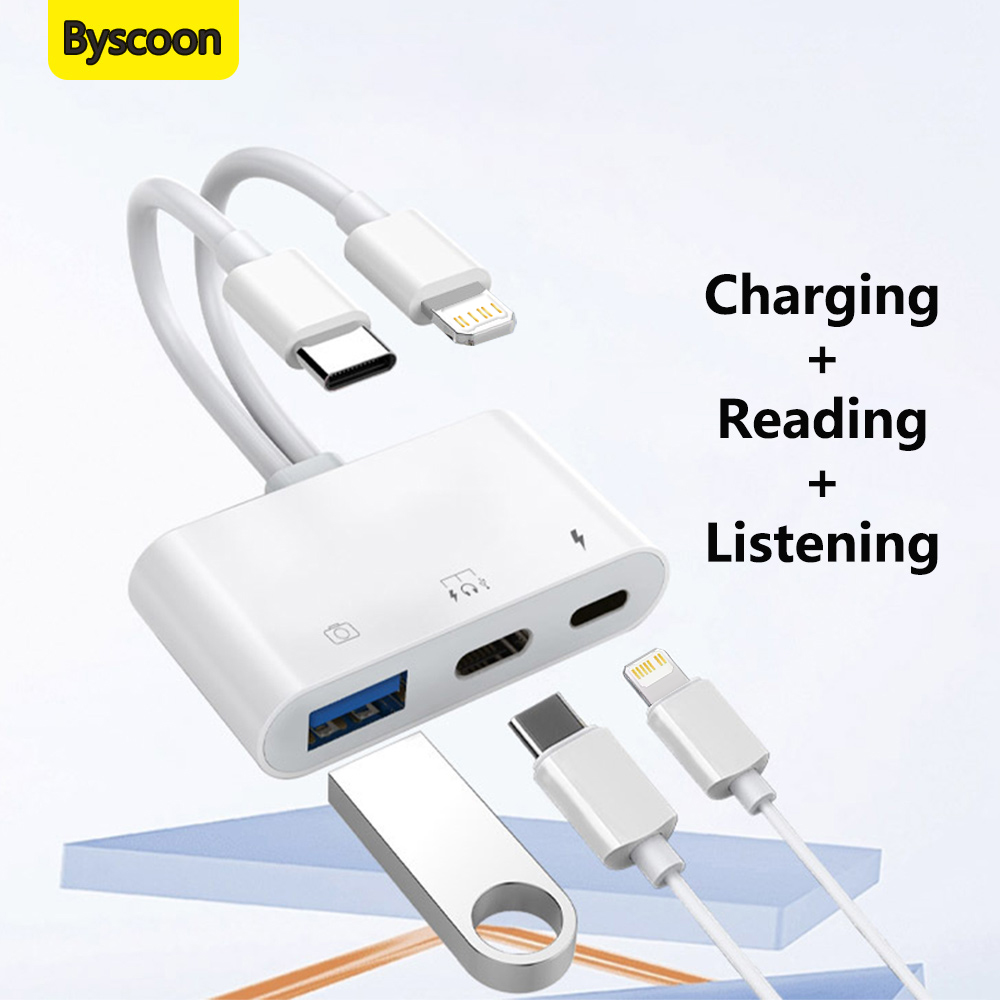 2 in 1 Lightning Type C to USB - Wired Earphone Lightning review and price